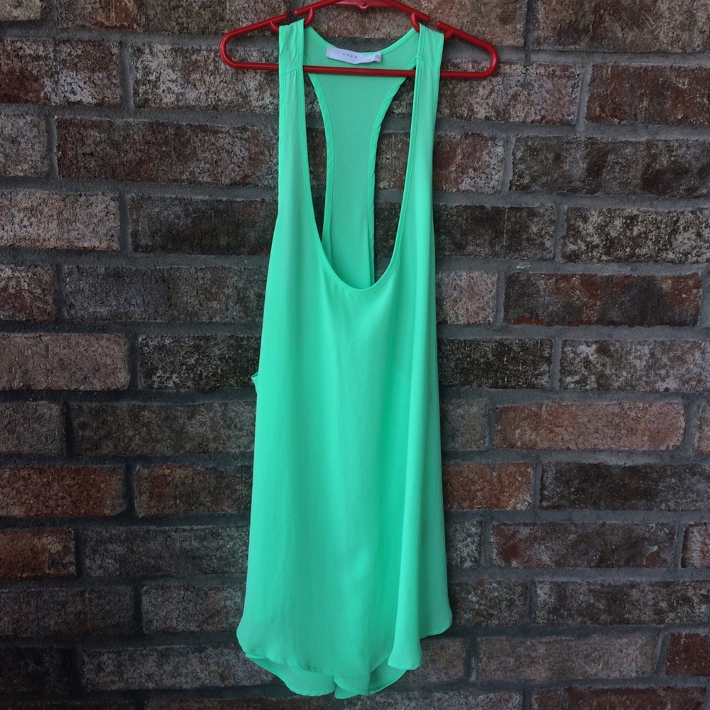 Lush chiffon racerback