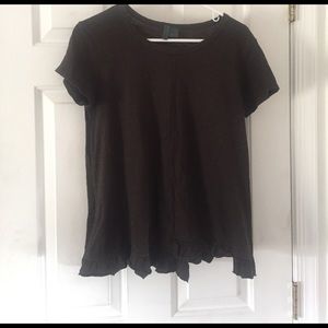 Charcoal gray Anthropologie Tshirt