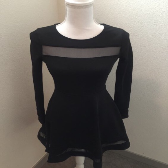 Black Skater Dress - Picture 3 of 4