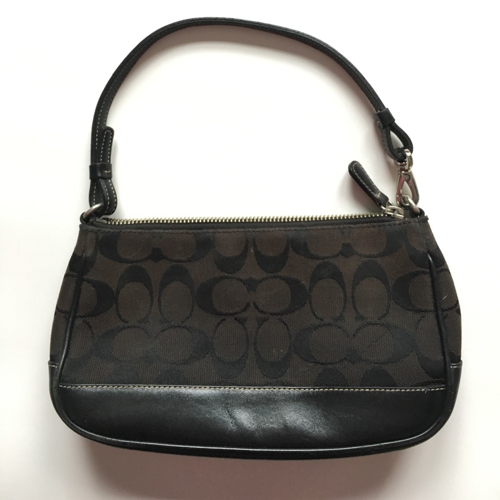 Black coach hand bag