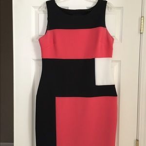Color block dress for spring