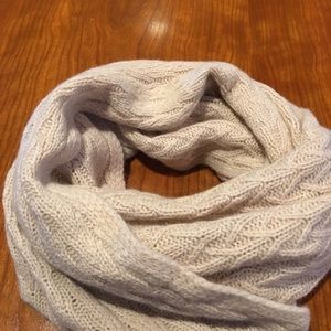 Beige cashmere circle scarf - 100% cashmere