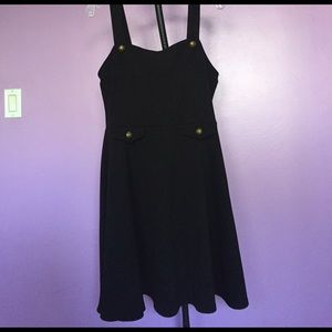 Black swing dress with