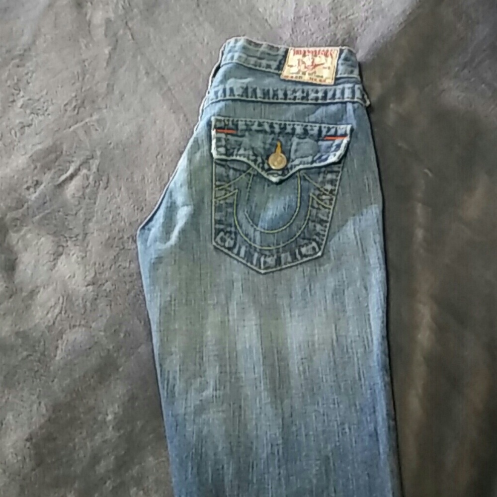True Religion distressed jeans