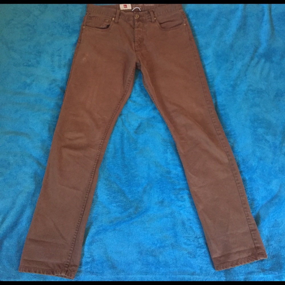 mens quicksilver brown pants