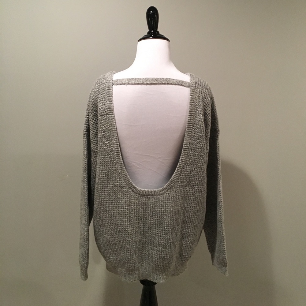 NWT Open Back Sweater