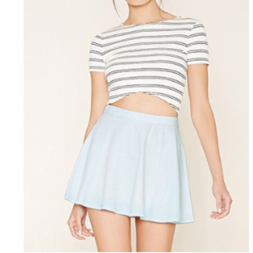 New denim skirt