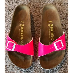 Hot pink Birckenstocks