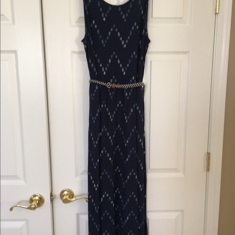 Navy blue maxi dress