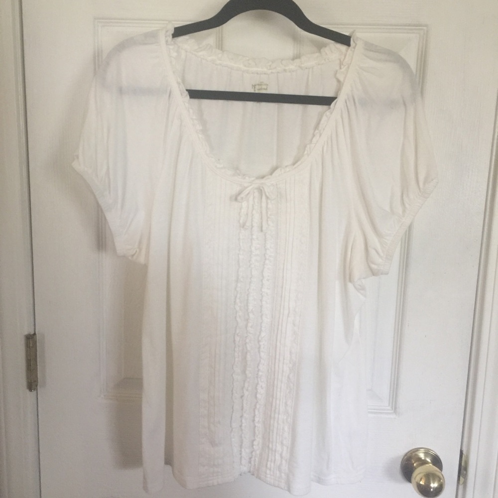 GIFTED cana512 NWOT white baby doll top - Picture 2 of 3