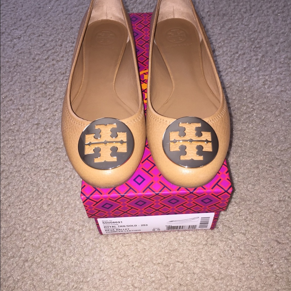 Tory Burch Reva Ballet flats tan/gold