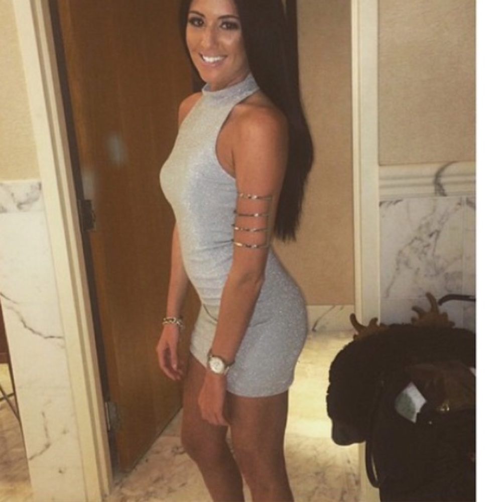 Mini Silver sparkle dress