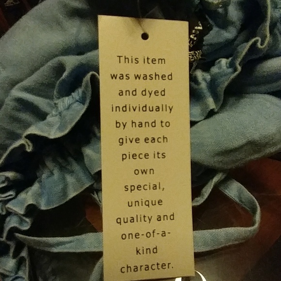 Chambray off the shoulder romper jumpsuit shorts - Picture 7 of 7