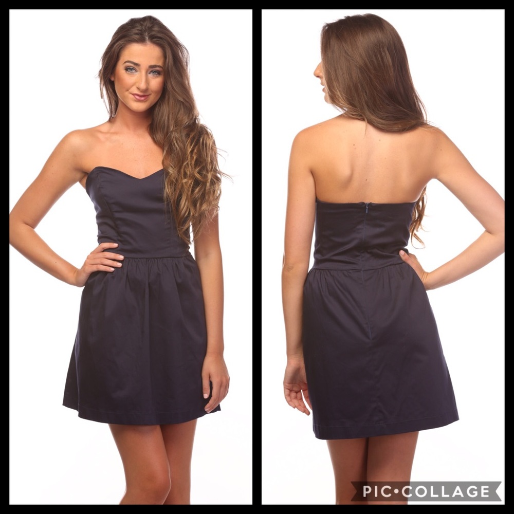 Dayton K. Navy blue Caroline Dress