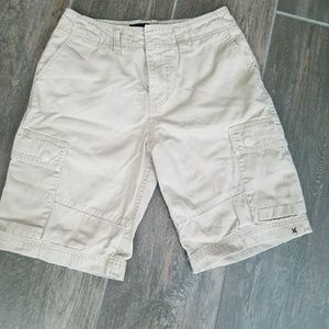 Boys khaki cargo shorts