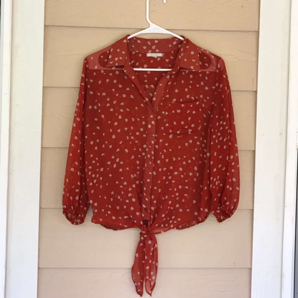 Flowy Orange Blouse