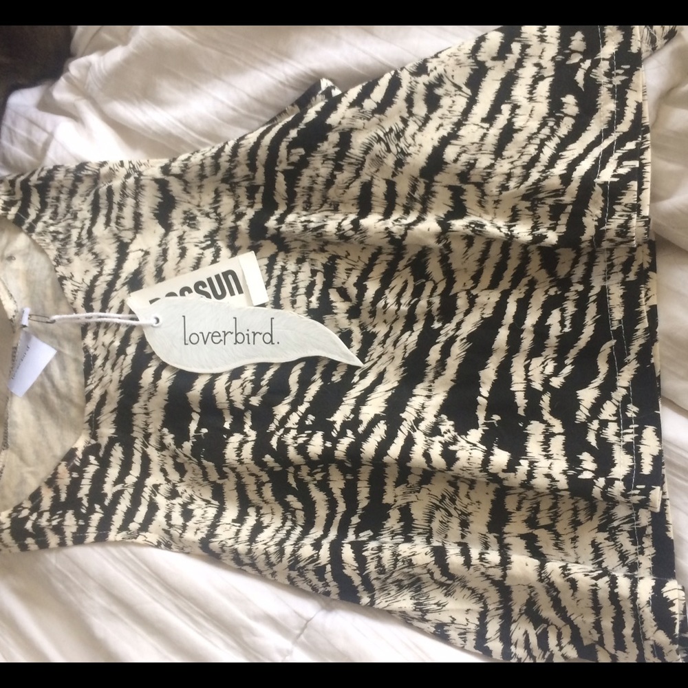 Pacsun loverbird slightly cropped tank
