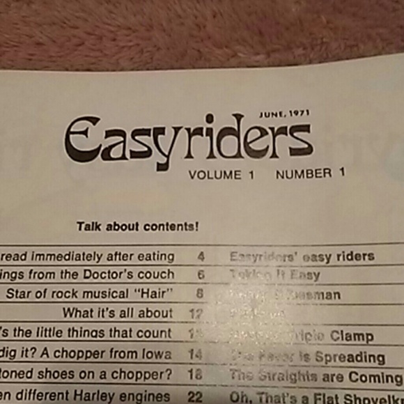 1st Ever Issue of Easyriders magazine June 71 - Picture 3 of 3