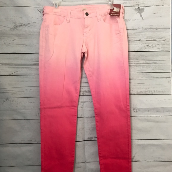 Arizona Jean Company Denim - Pink Ombre Stretch Skinny Jeans NWT