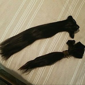 !!TWO FULL SETS!! Dark brown, 100% human hair