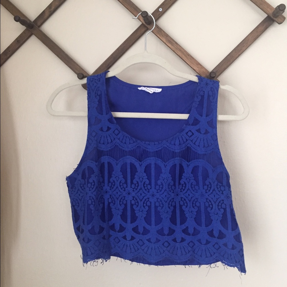 Blue Lace Top