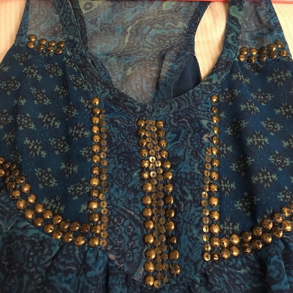 Ecote beaded blue tunic - Picture 2 of 4