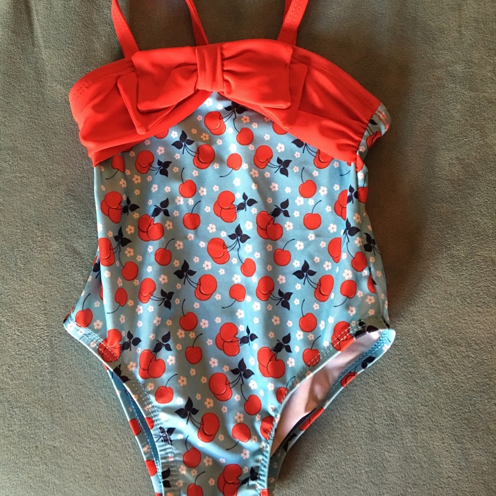 🔴NEW baby swimsuit 🍒so sweet! 3-6m