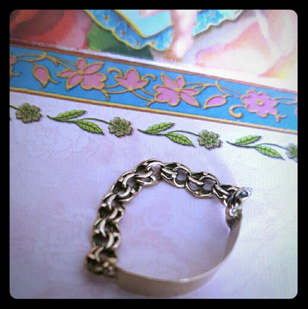 14k solid gold ring mini bracelet
