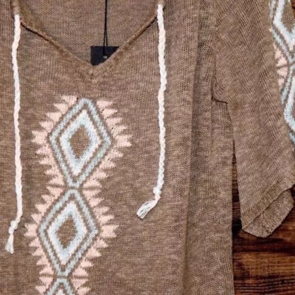 NATIVE TUNIC Short Sleeve Sweater Boho Mini Dress - Picture 2 of 5