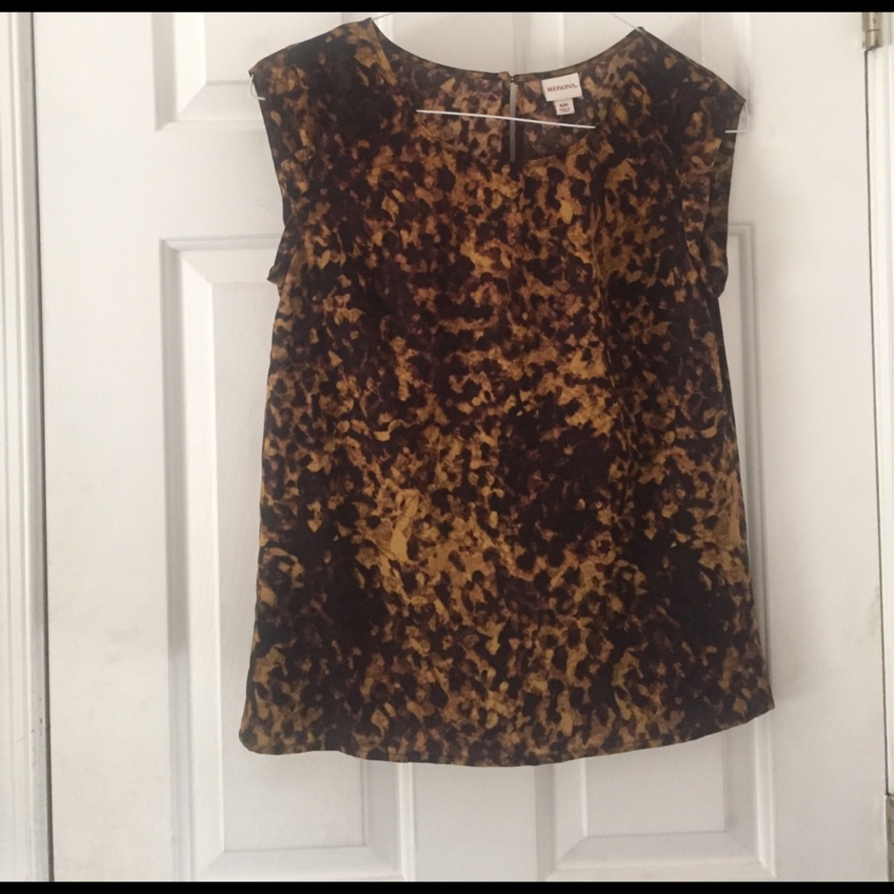 Tortoise print blouse