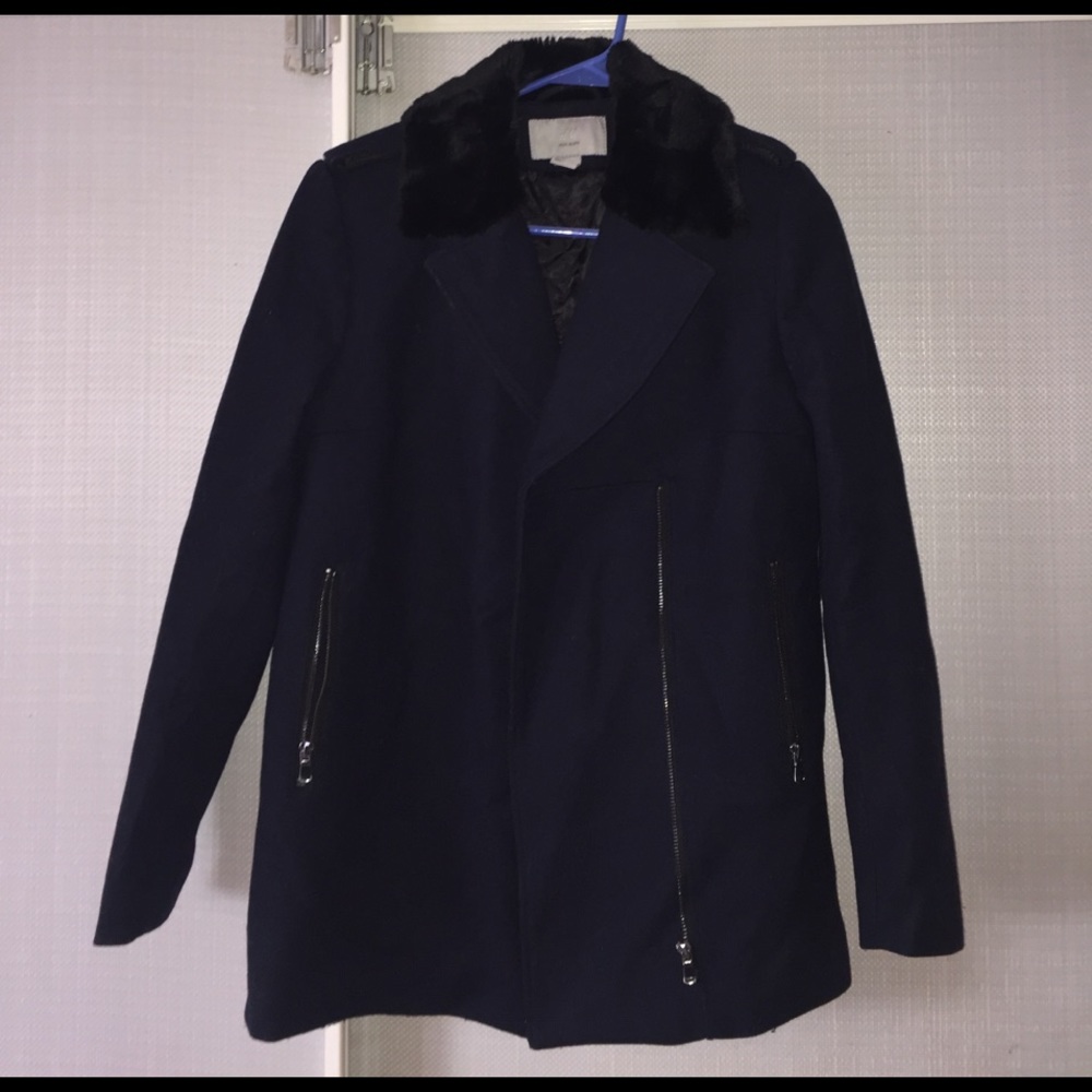 H&M wool blend Motor Coat