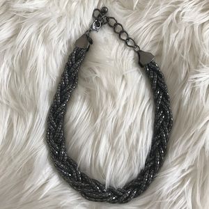 Black metallic necklace