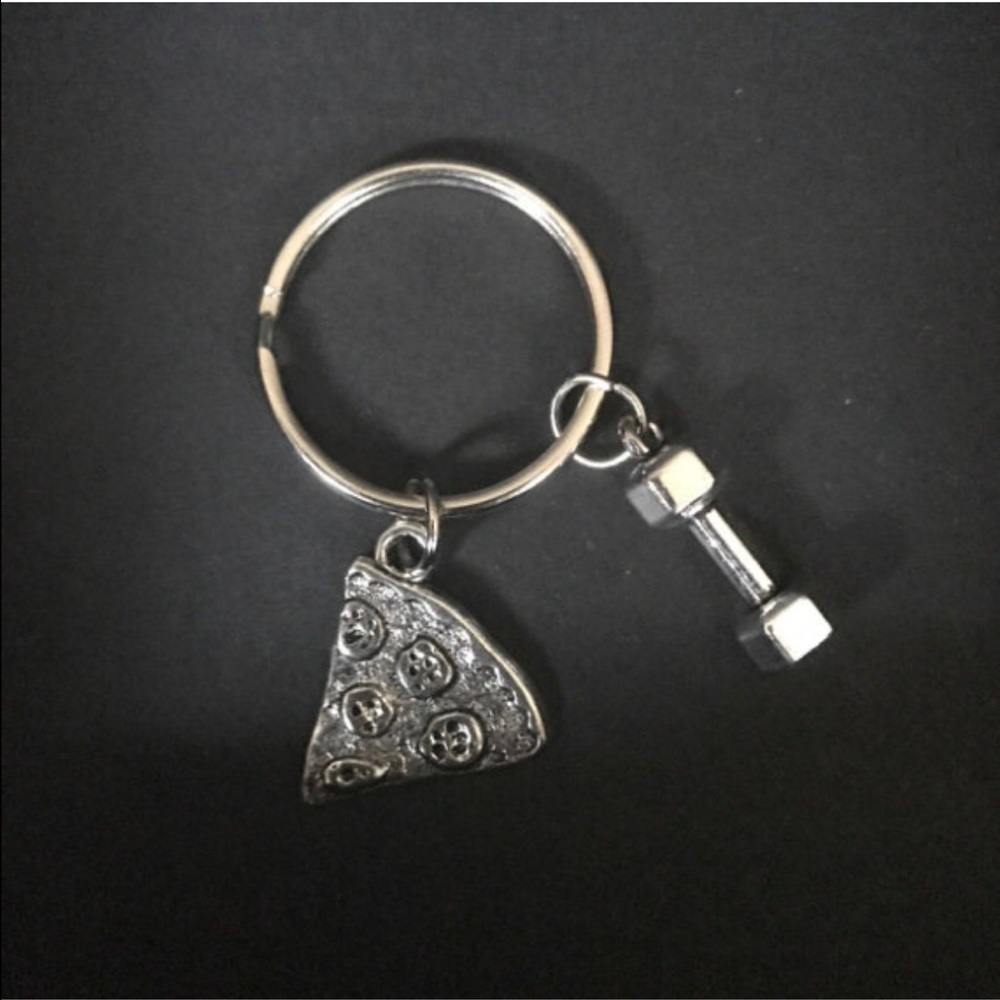 Fitness / gym / food / nutrition keychain