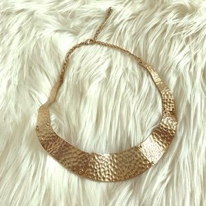 Gold statement necklace