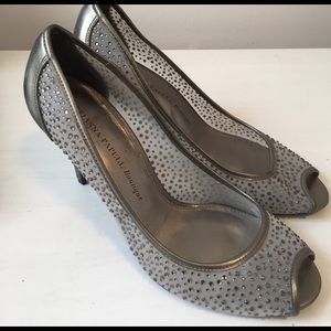 Adrianna Papell Boutique heels, silver