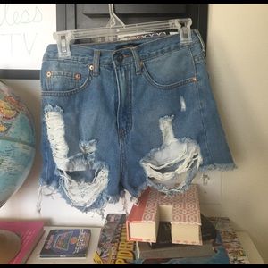 Tattered forever21 jeans