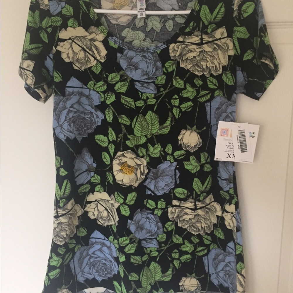 LULAROE NWT XXS CLASSIC - ROSES