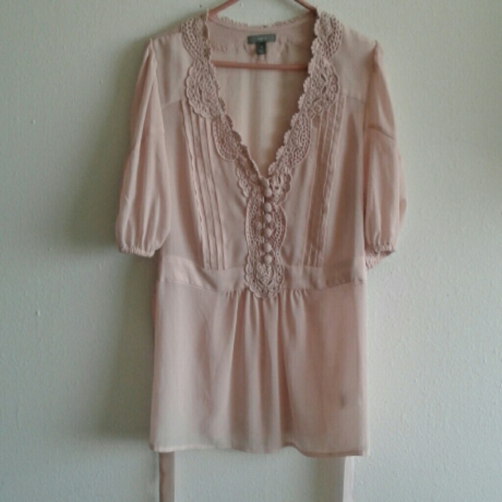 APT 9 Blush pink blause with  tank top