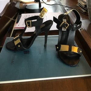 Steve Madden strappy heels.