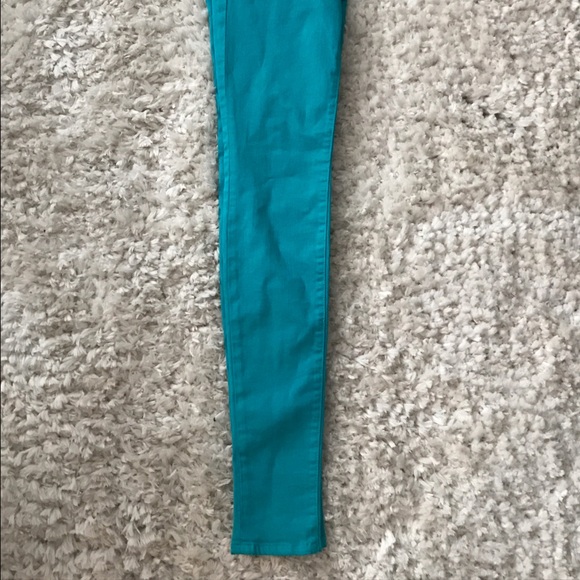 Joe's Jeans Teal Skinny Jeans size 26 - Picture 4 of 5
