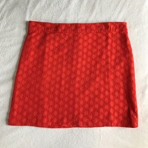 GAP Skirts - GAP orange eyelet mini skirt. GAP Skirts - GAP orange eyelet mini skirt.