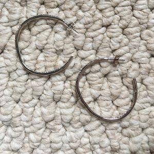 Sliver diamond earrings