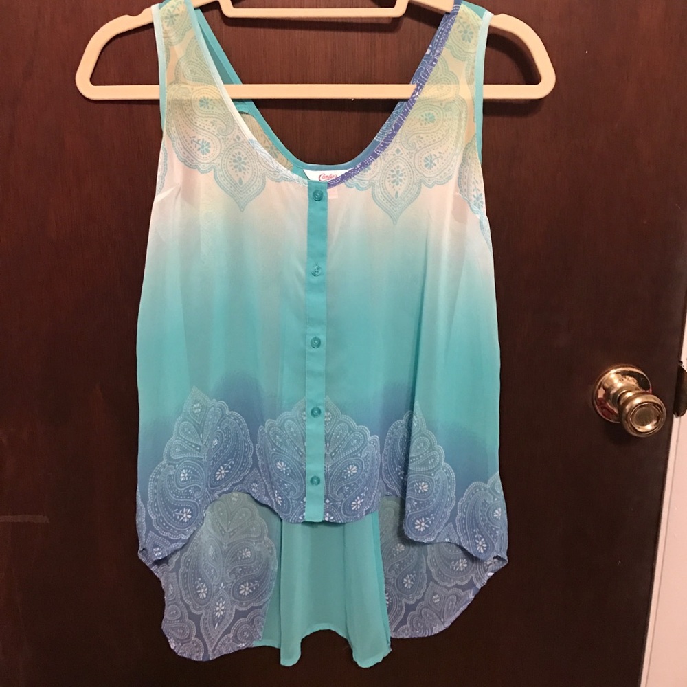 Blue Ombre Tank Top