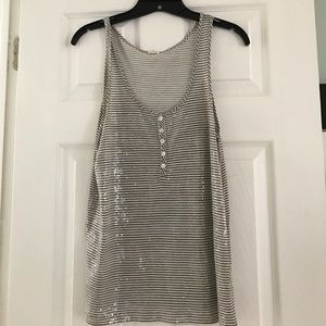 J. Crew striped sequin tank J. Crew striped sequin tank