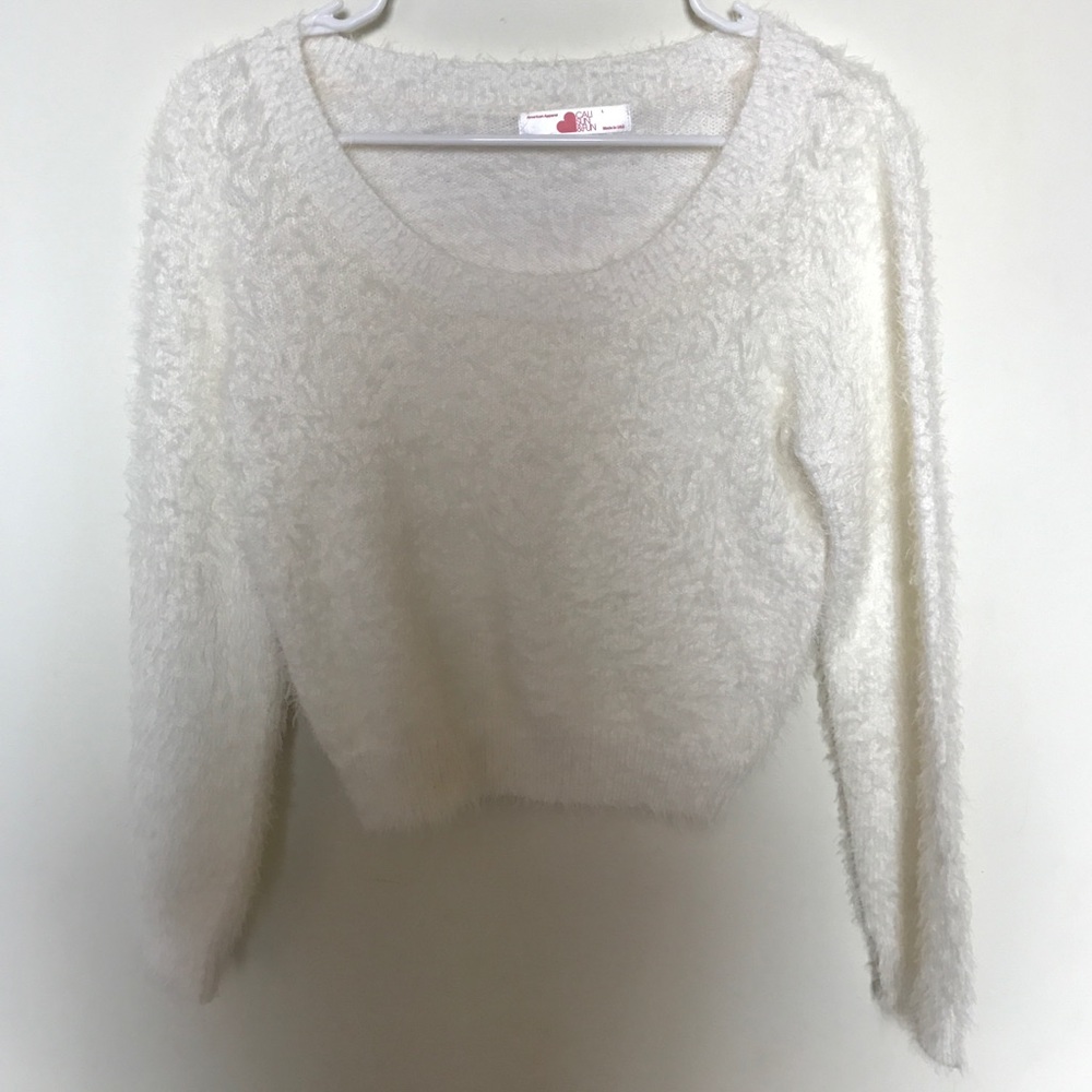 BRAND NEW fuzzy AA sweater