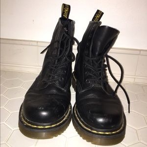 Black Doc Marten boots