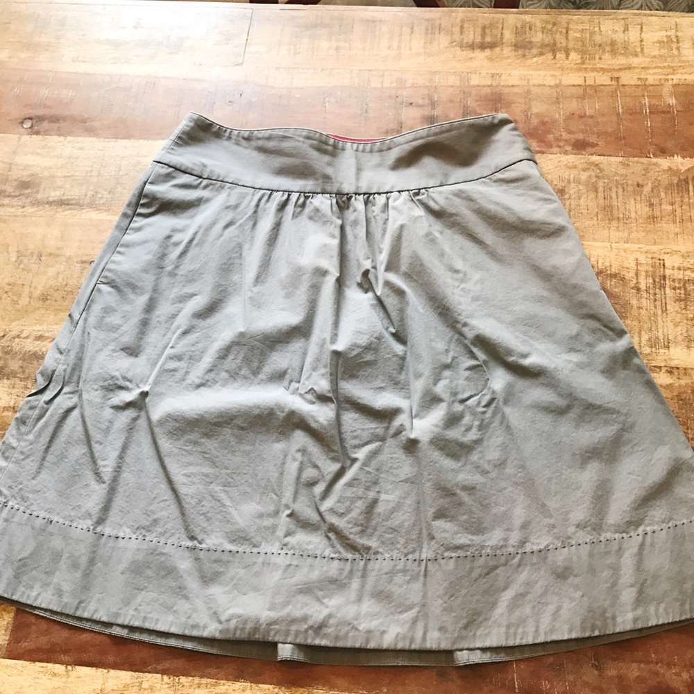jcrew knee length a line skirt