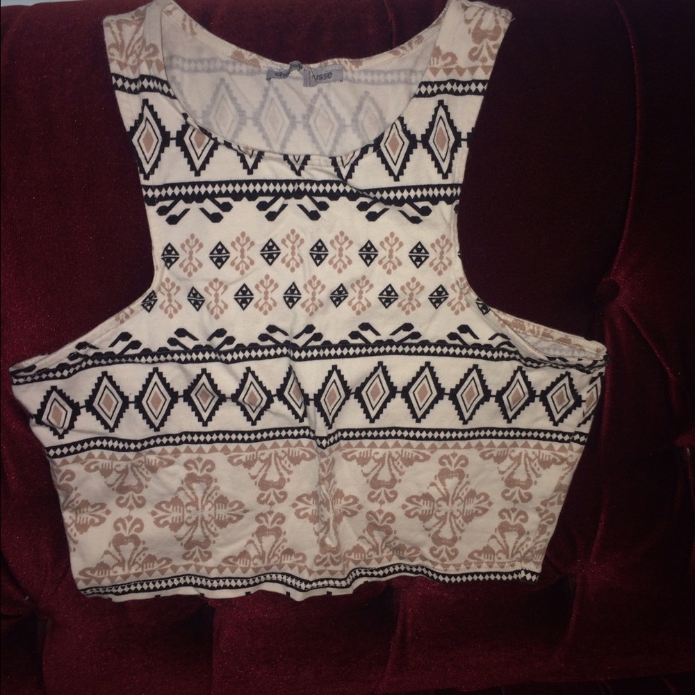 Tribal crop top