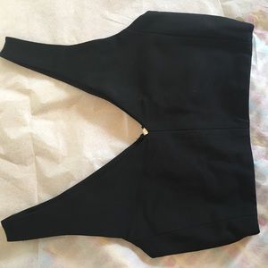 Black crop top