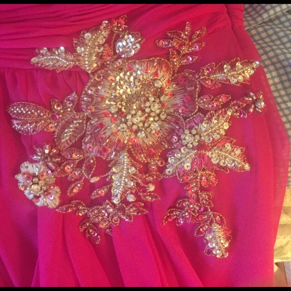 Fuchsia Prom Dress - Picture 3 of 3